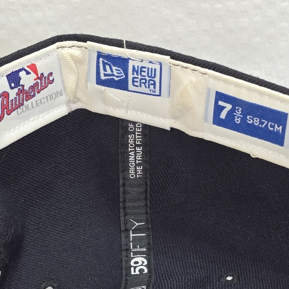 New Era Atlants Braves Baseball Cap Navy Red Euc Mens - Picture 5 of 6